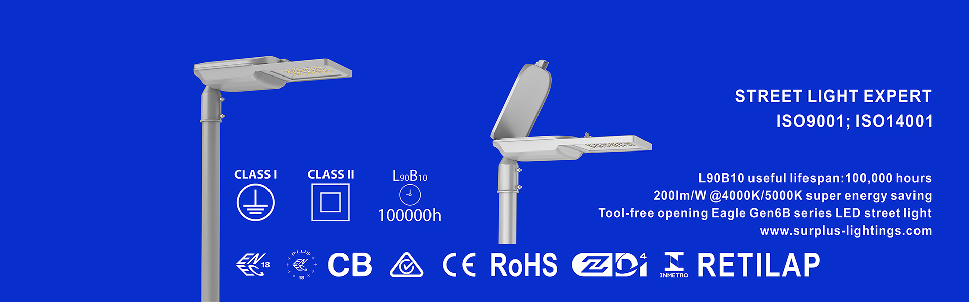 Jakość Światło uliczne Eagle Gen4 195lm/W ENEC ENEC+ CB SAA Zhaga-D4i Fabryka